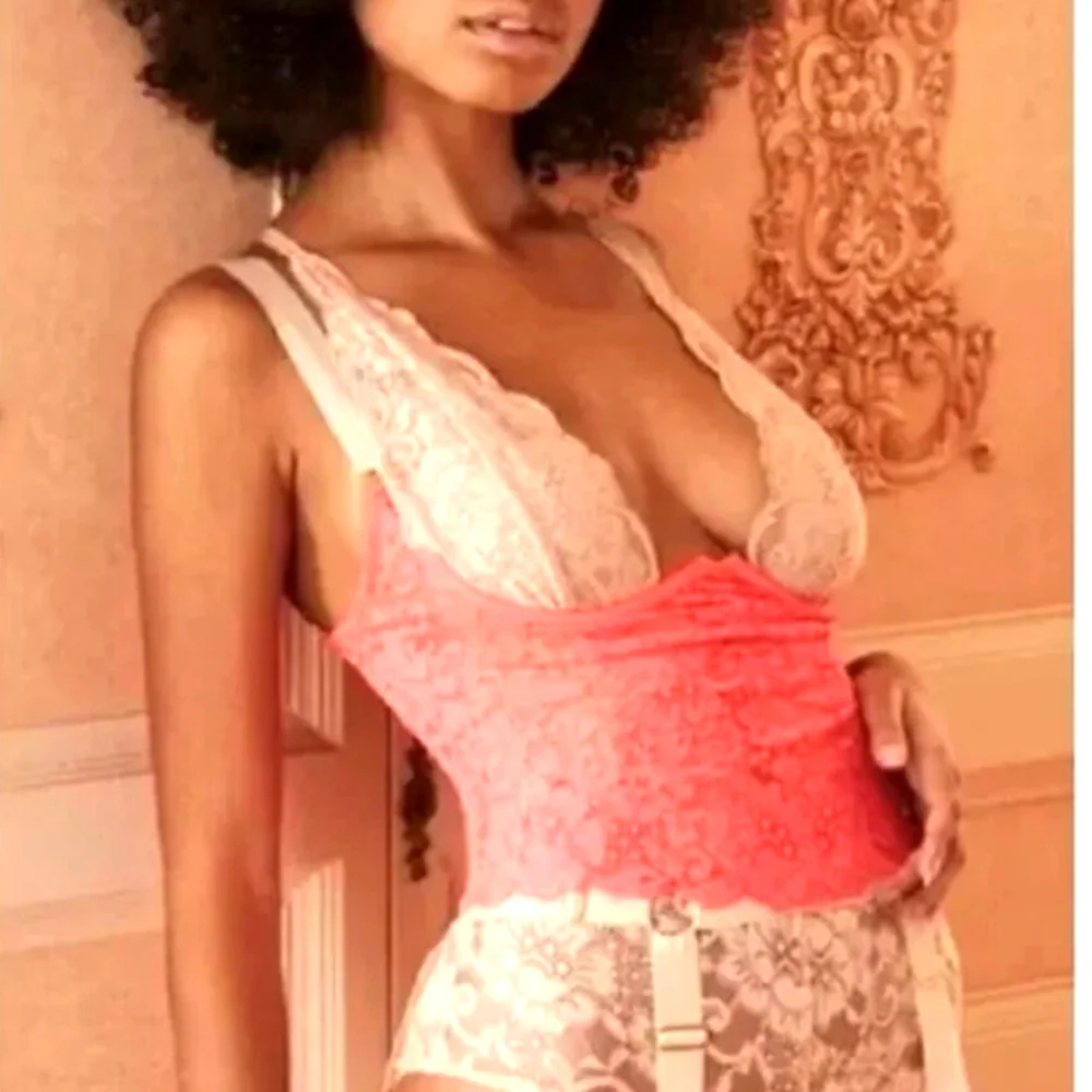 Free People We Are HAH Bust A Move Bustier Lava Pink